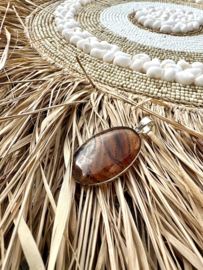 Montana Agate Pendant Sterling Silver