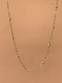 Plain Stainless Steel Necklace Gold