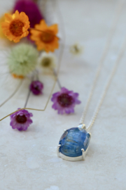 Kyanite Necklace Sterling Silver