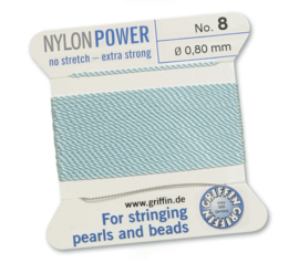 Griffin Rijgdraad Nylon Power, Turkoois