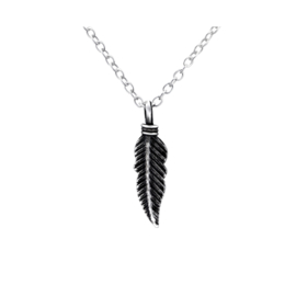Feather Necklace Sterling Silver