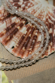 Bergkristal 3 mm Facet Kralen