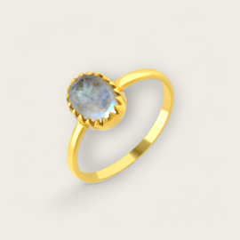 Inaya Labradorite Ring Gold Vermeil