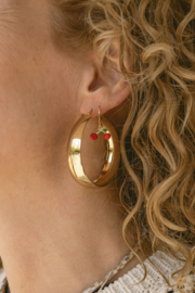 Chunky Hoops Oorbellen - Stainless Steel Goud