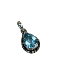 Blauwe Topaas Tirta Hanger - Sterling Zilver