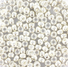 Miyuki Rocailles 3 mm Bright Sterling Plated 08-961