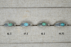 Leaf Mojave Turkoois Ring - Sterling Zilver