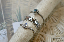 Matahari Dots Turquoise Ring Sterling Silver