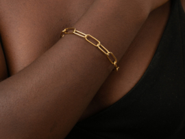 Aruna Link Armband - Stainless Steel Gold Plated