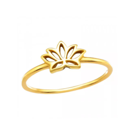 Open Lotus Ring Gold Vermeil