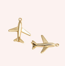Vliegtuig Bedel Gold Plated