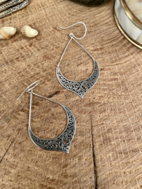 Bohemian Bali Earrings / Sterling Silver Oorbellen