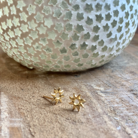 Sun Studs Gold Vermeil Oorstekers