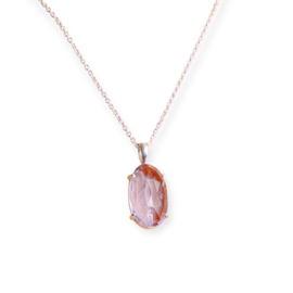 Amethyst Necklace Sterling Silver