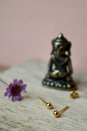 Balletjes Oorstekers - Gold Vermeil