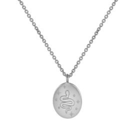 Signet Snake Sterling Silver Necklace