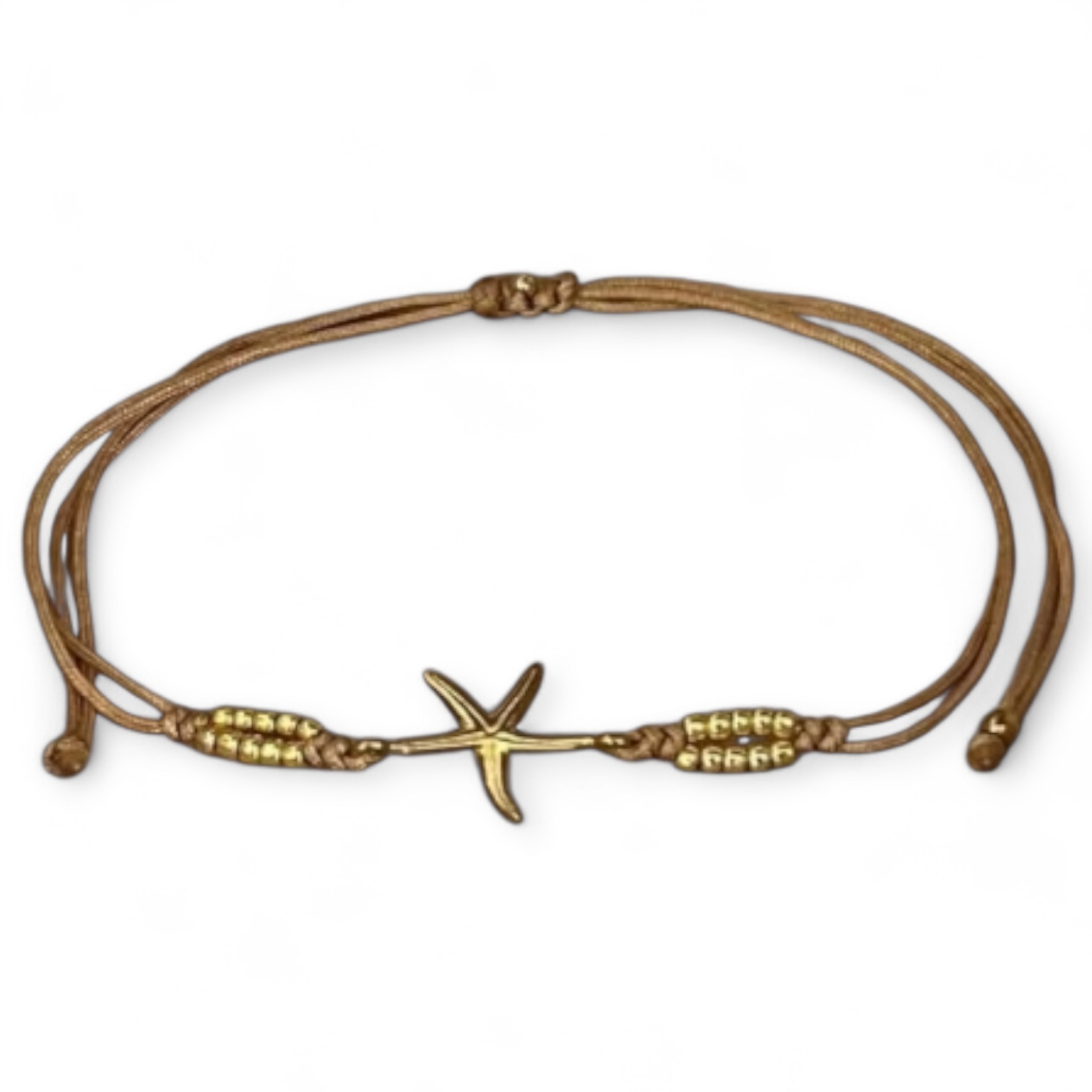 Beaded Starfish Bracelet / Sunfire