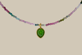 Tourmalijn Selva  Ketting - Gold Vermeil