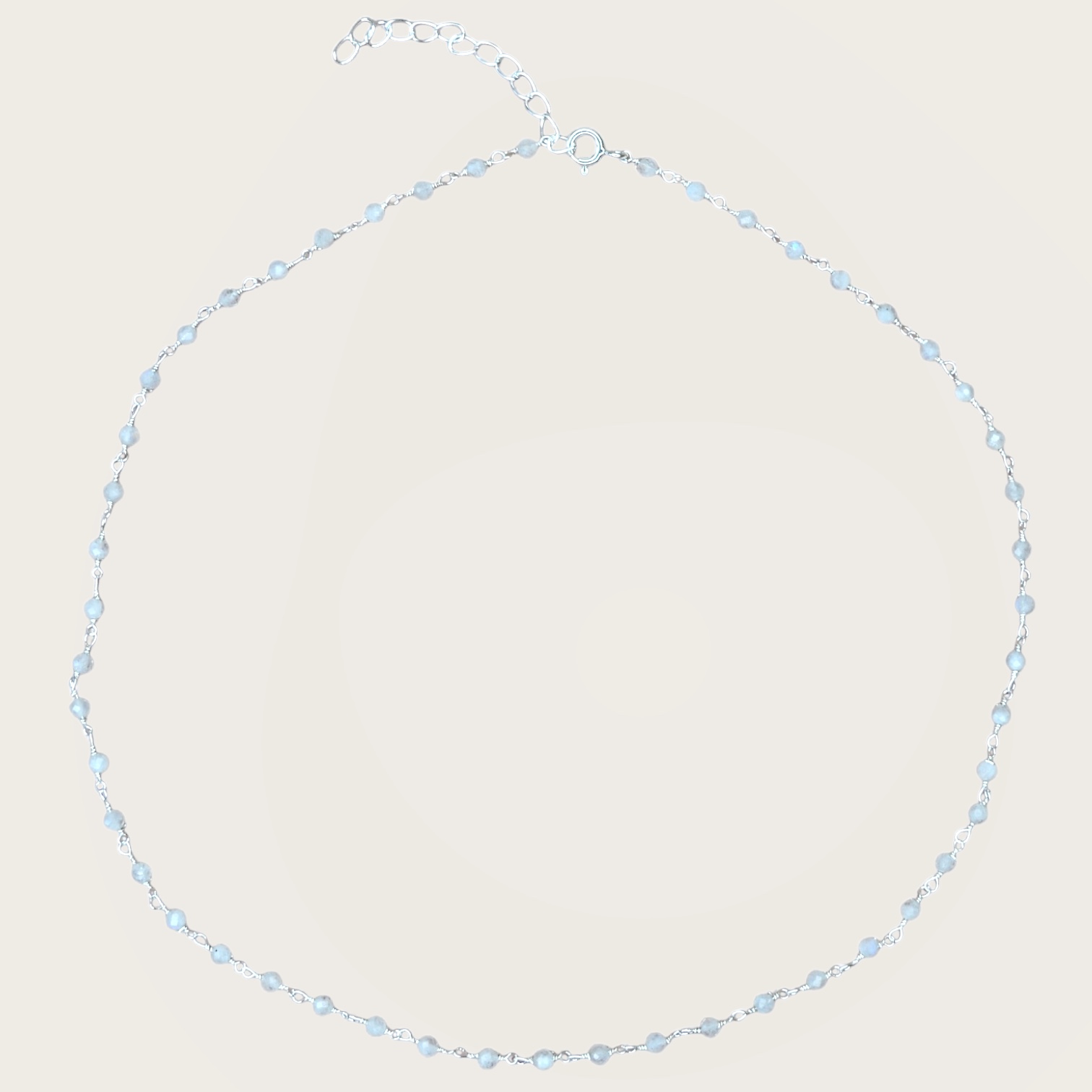 Moonstone Harmonic Necklace Sterling Silver