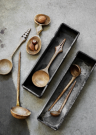 Hand Carved Wooden Double Spoon / Madam Stoltz