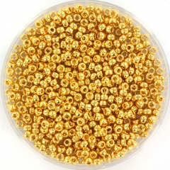 Miyuki Rocailles 2 mm 24KT Gold Plated 11-191