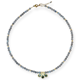 Siena Rumi Labradorite Necklace Gold Plated
