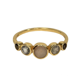 Multi Stone Aevy Ring Gold Vermeil / Muja Juma