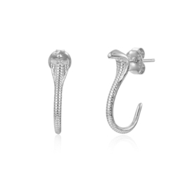 Snake Oorknopjes - Sterling Silver