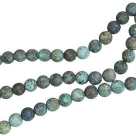 Afrikaans Turkoois / Frosted 8 mm Kralen