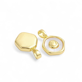 Smiley Face Pendant Gold Plated