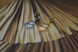 Mexican Heart Single Earring
