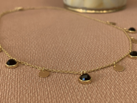 Black Onyx Gold Vermeil Necklace