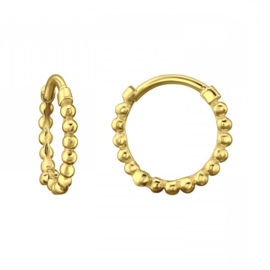 Dotted Hoops Gold Vermeil