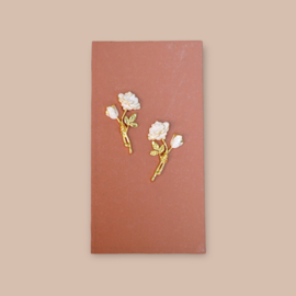 Pink Rose Gold Plated Earstuds