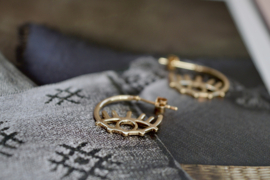 Eye Gold Plated Earstuds / Oorstekers