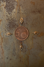 Druppel Bedel - Stainless Steel Goud