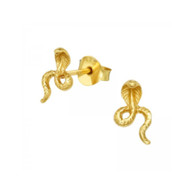 Cobra Studs Gold Vermeil Oorstekers