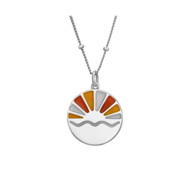 Rising Sun Necklace Sterling Silver