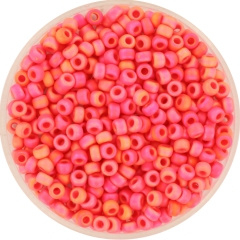 Miyuki Seed Beads 3 mm Matt Vermilion Red 407FR