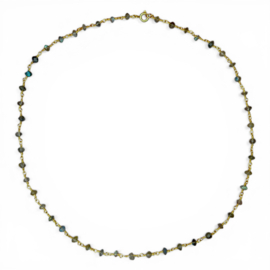 Labradoriet Glow Ketting - Gold Plated