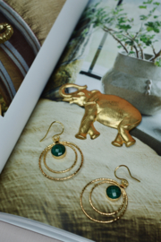 Emerald Mati Oorbellen - Gold Plated