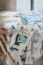 Amazonite Earrings Sterling Silver