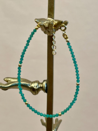 Green Onyx Gold Vermeil Bracelet / Armband