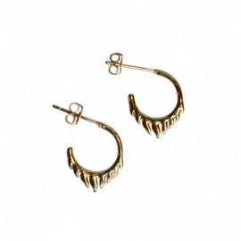 Flame Gold Plated Earstuds
