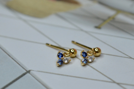 Pani Diya Oorknopjes - Gold Plated