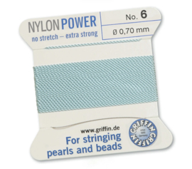 Griffin Rijgdraad Nylon Power, Turkoois