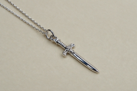 Dagger Ketting - Silver Plated