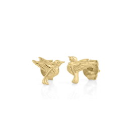 Hummingbird Studs Gold Vermeil / Oorstekers