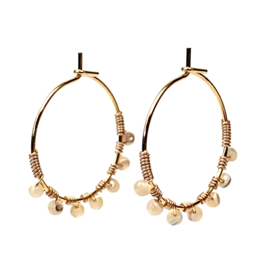 Beaded Hoops Shell