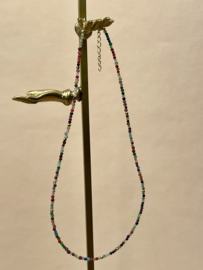 Multi Stone Necklace Gold Vermeil